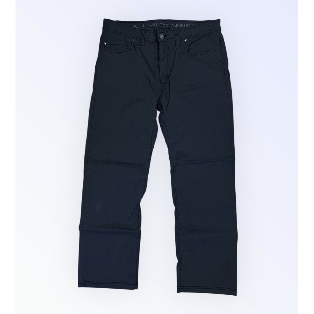 PRANA BREATHE PANTS MENS 35 BLACK OUTDOOR